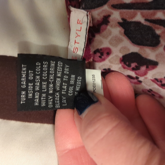 2/$10 Focus Lifestyle drape neck top - Picture 3 of 5